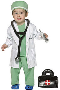 Toddler future doctor costume
